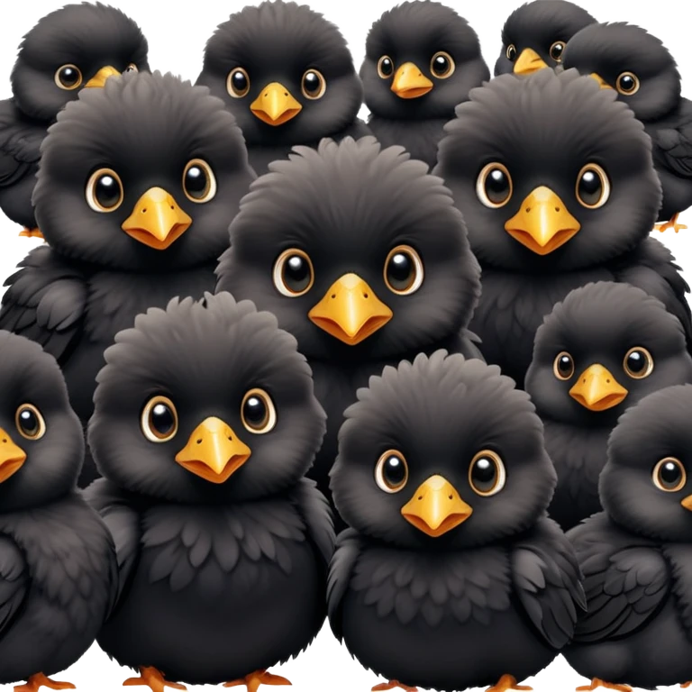 Black baby chicks  emoji