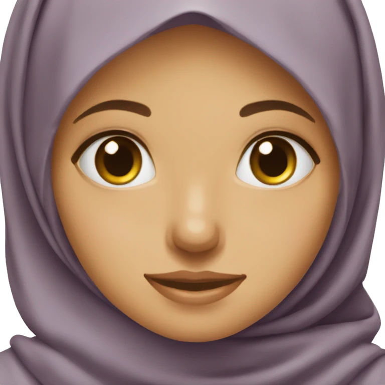 a hijabi girl waering an apron emoji