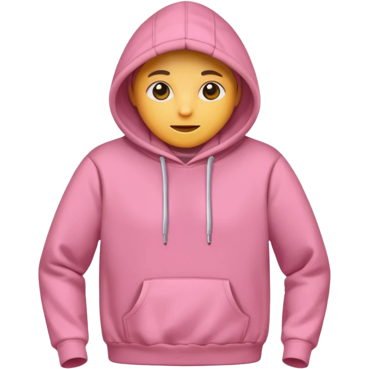 a pink hoodie emoji