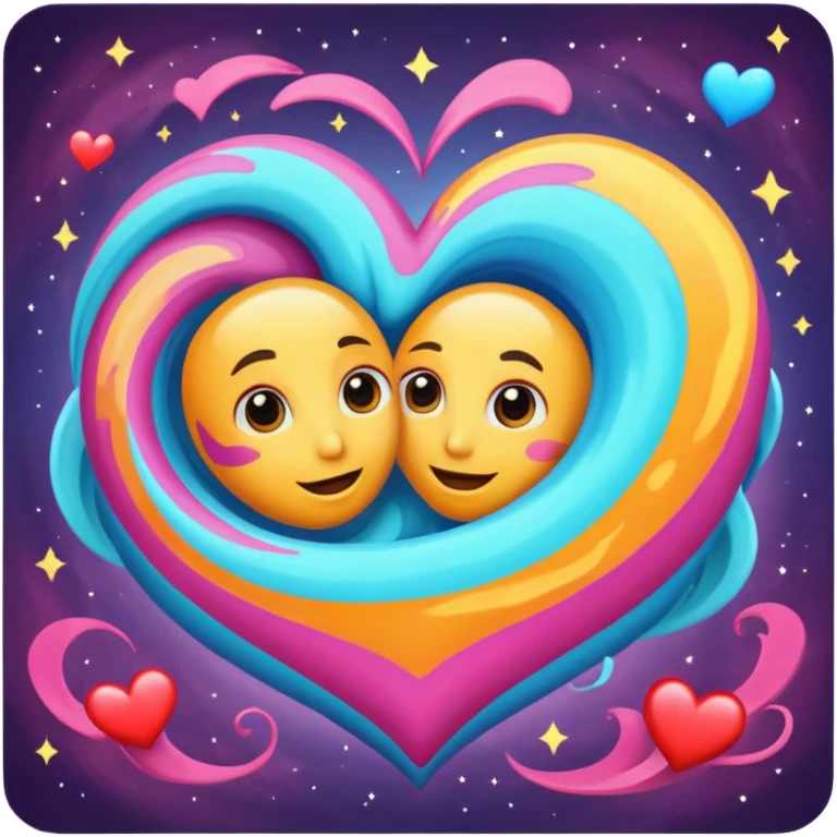 Planet of love emoji