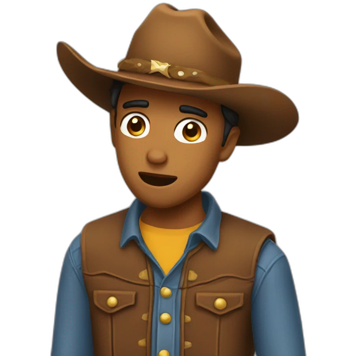 mild panic cowboy emoji