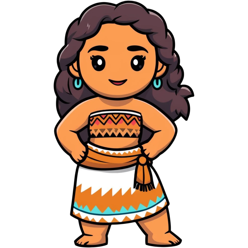 Moana from Disney emoji