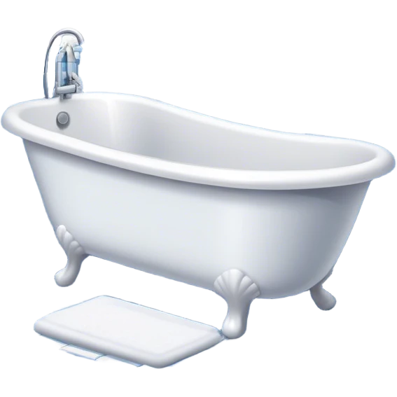 una bañera de hidromasaje en un cuarto de baño emoji