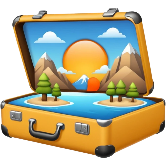 travel modern outlined emoji