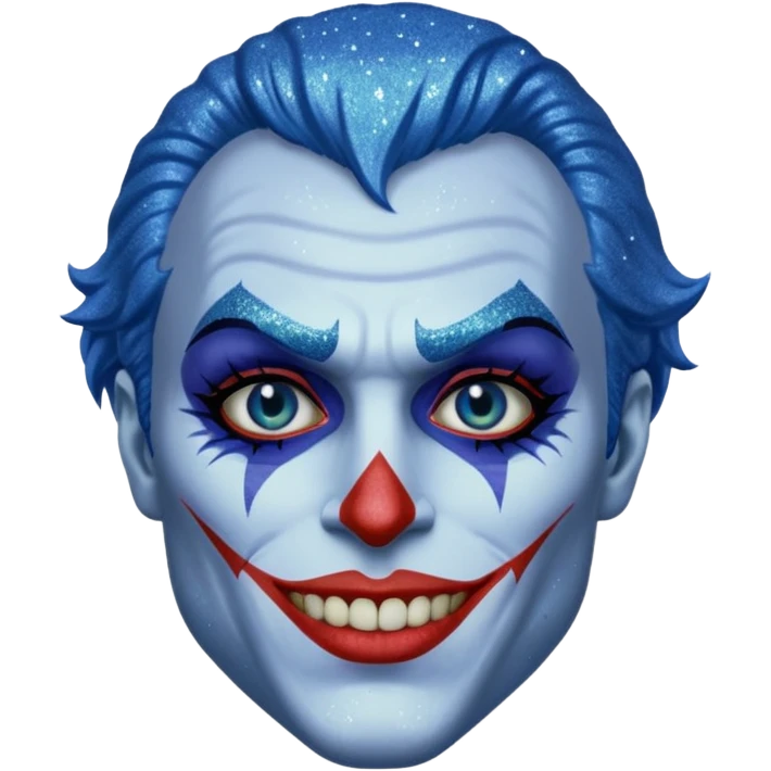 Glitter Blue coringa emoji