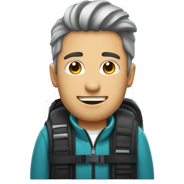guy wearing a Xtrem bag  emoji