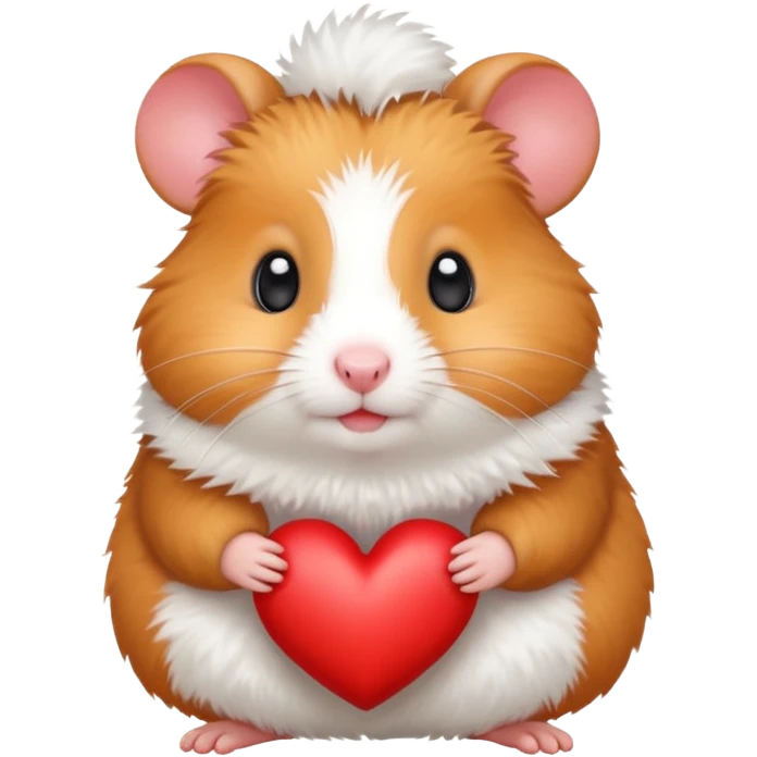red heart hamster  emoji