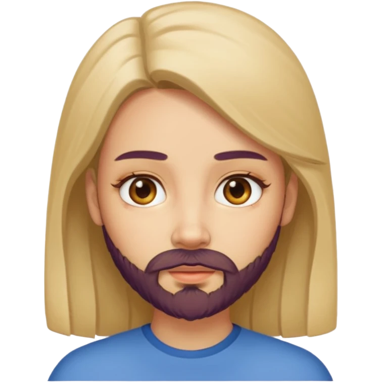 women beard emoji