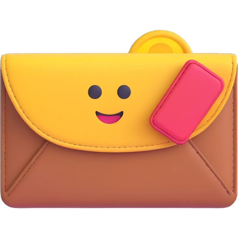 wallet in 3D emoji style emoji