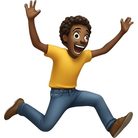 jumping for joy emoji