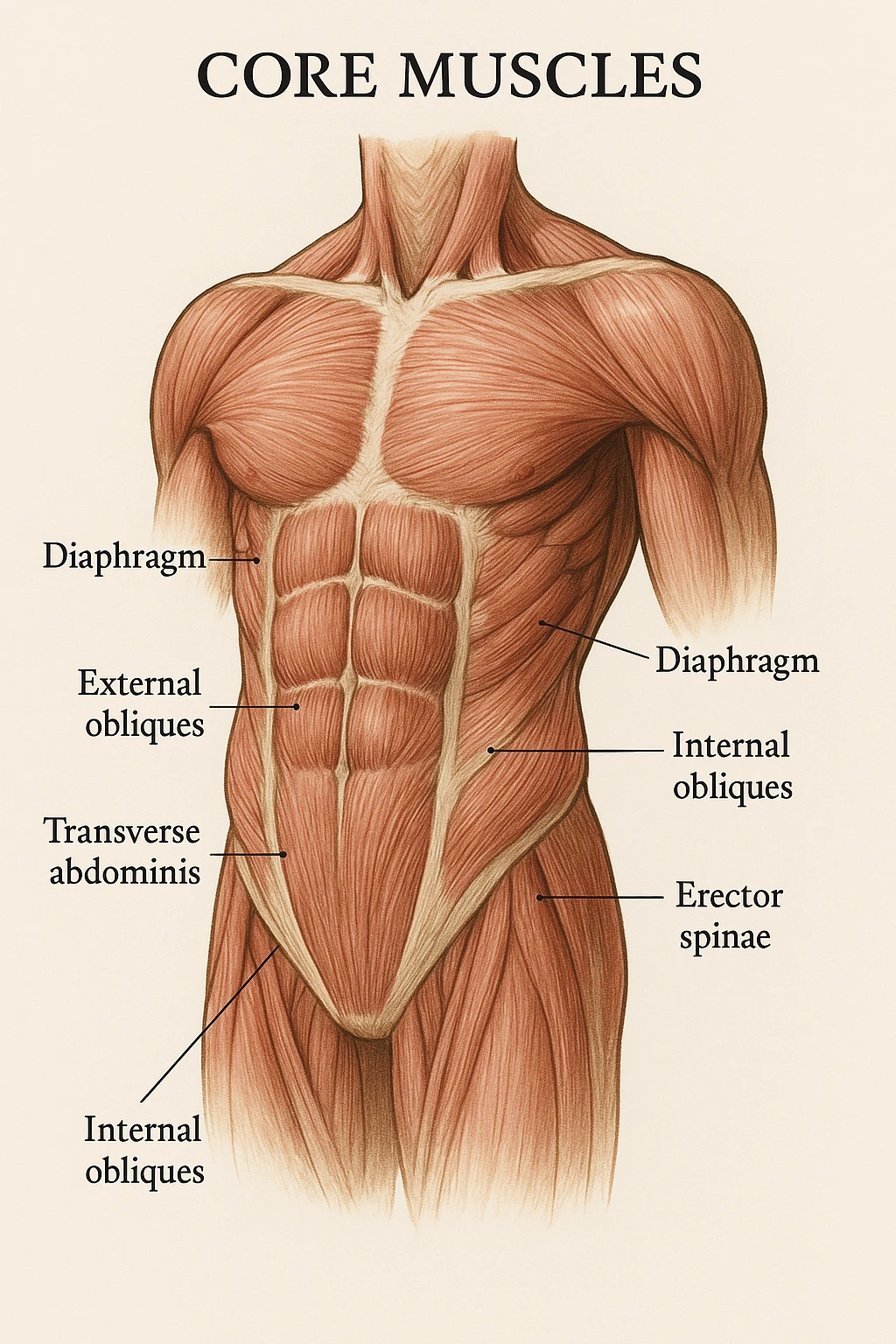 muscoli del Core anatomia emoji