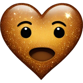 brown heart with sparkles  emoji