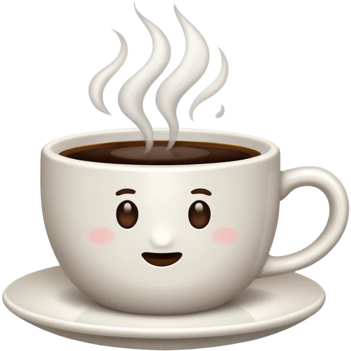 Cup of coffee white emoji