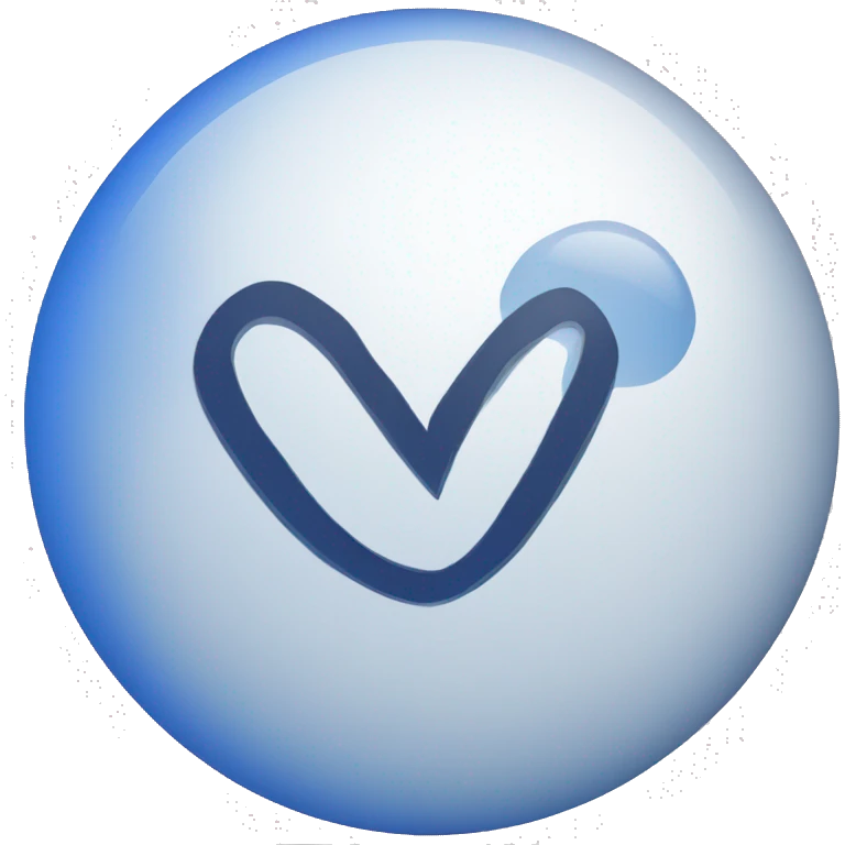 White correct tik mark in a blue ball emoji