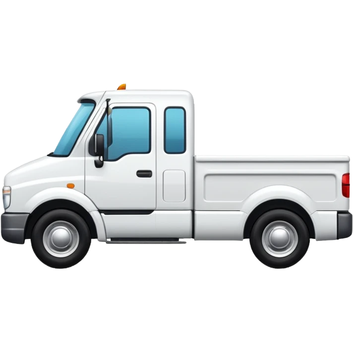 WHITE TRUCK SIDE VIEW emoji