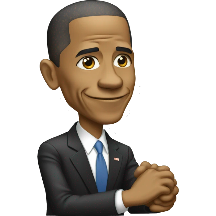 Obama qui rie emoji