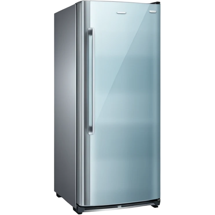 A refrigerator with a transparent front glass divided into three sections emoji