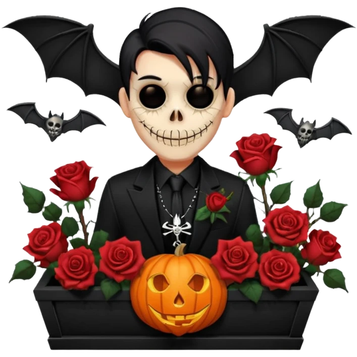 Chris motionless  🕸🦇🎃🥀⚰️🖤🪦🎶🎤☺️ emoji