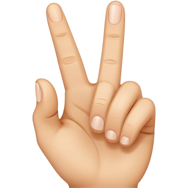 Waving middle finger emoji