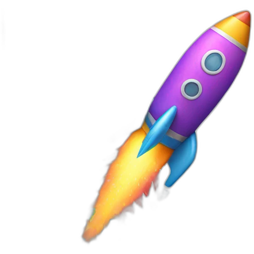 rocket with confetti emoji