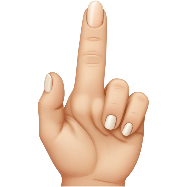 Middle finger with a ring on it  emoji
