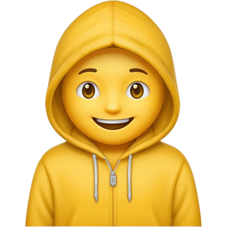 Emoji with hoodie emoji