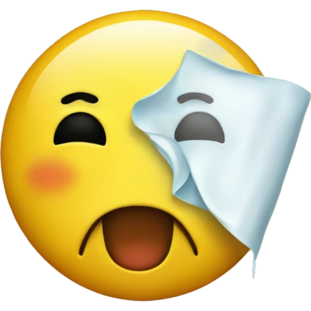 A sick smiley face emoji