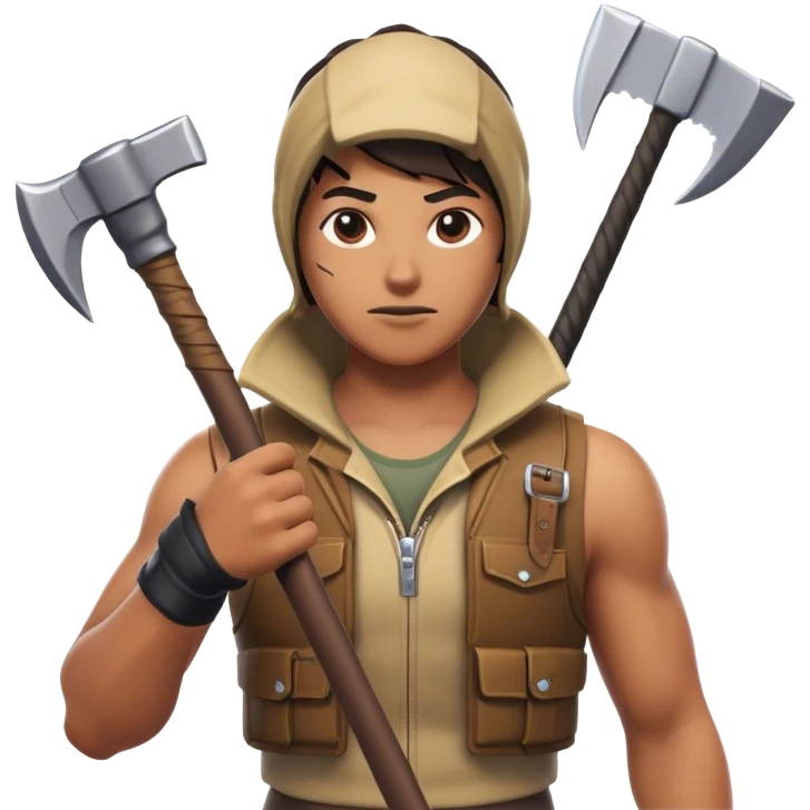 A jorden from fortnite with pickaxe emoji