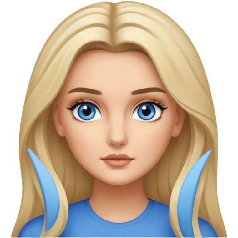 Perrie Edwards with long blonde hair emoji