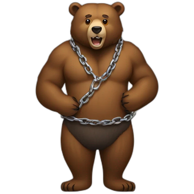 bear-chain emoji