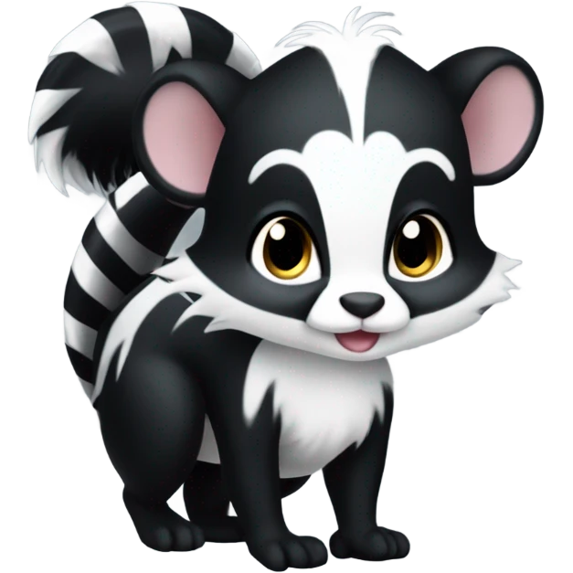 Cute skunk  emoji