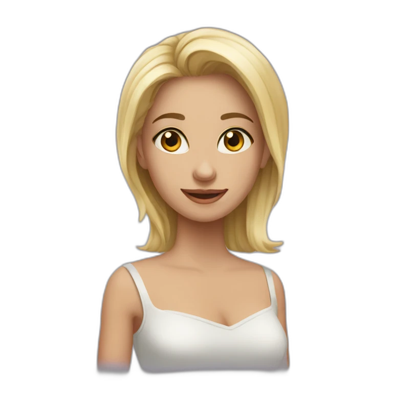 девушка блондинка emoji