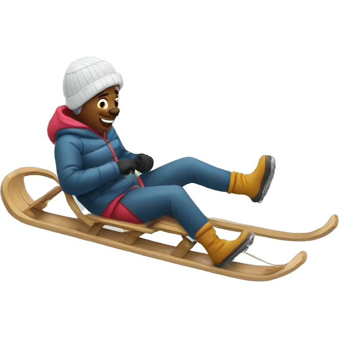 Sledding  emoji