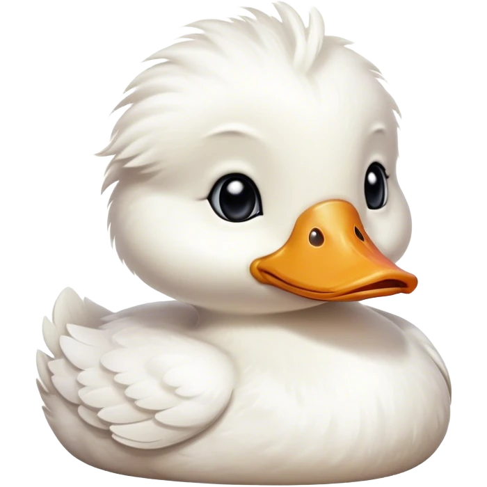 sad little white duck emoji