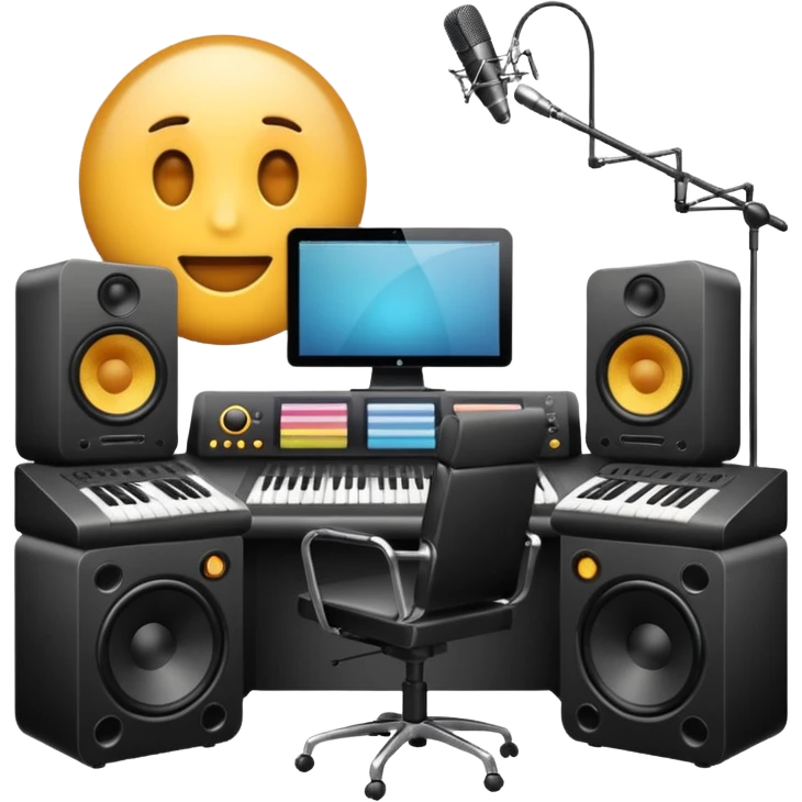 Recording studio modern emoji