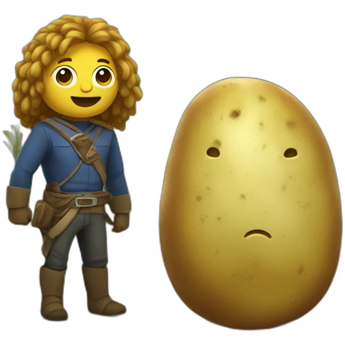 Lukasenki and potato emoji