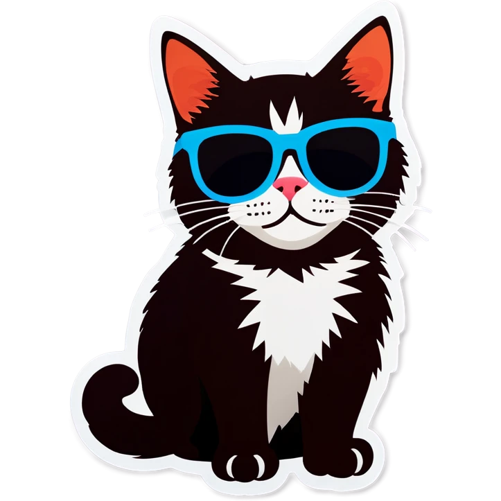 Cat with sunglasses emoji