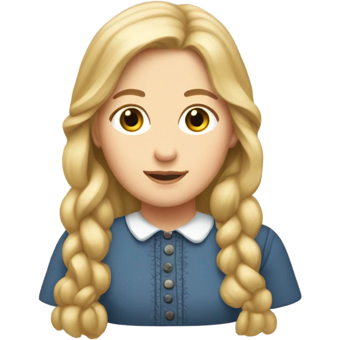Mary Ingalls pretty with long blonde hair  emoji