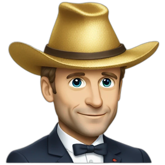 Emmanuel Macron chapeau sorcière emoji