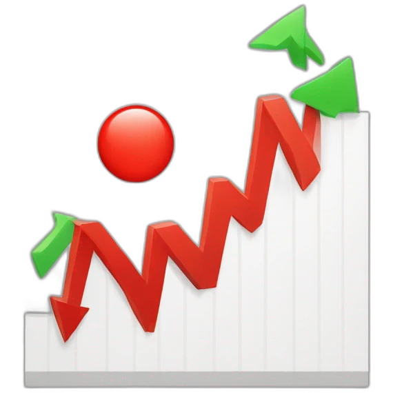short red descending chart emoji