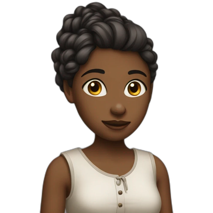 Jeune fille métisse  emoji