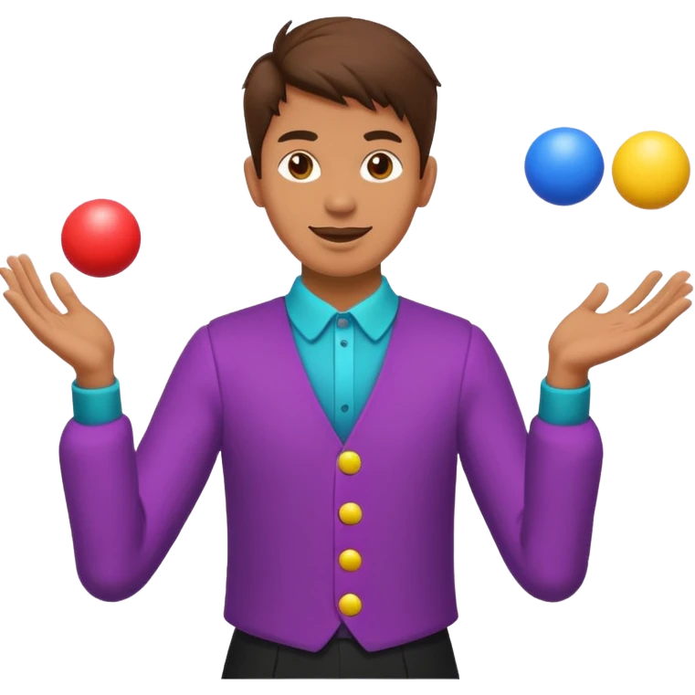 Juggler + balls emoji