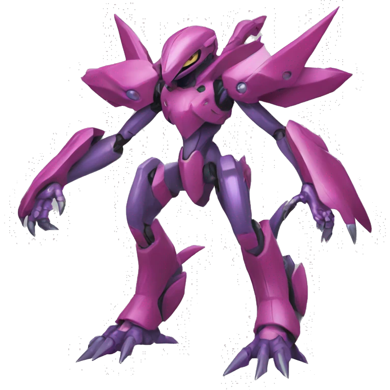  Cool Edgy Godly Futuristic Digimon-Fakemon-Genesect-Reptile full body emoji