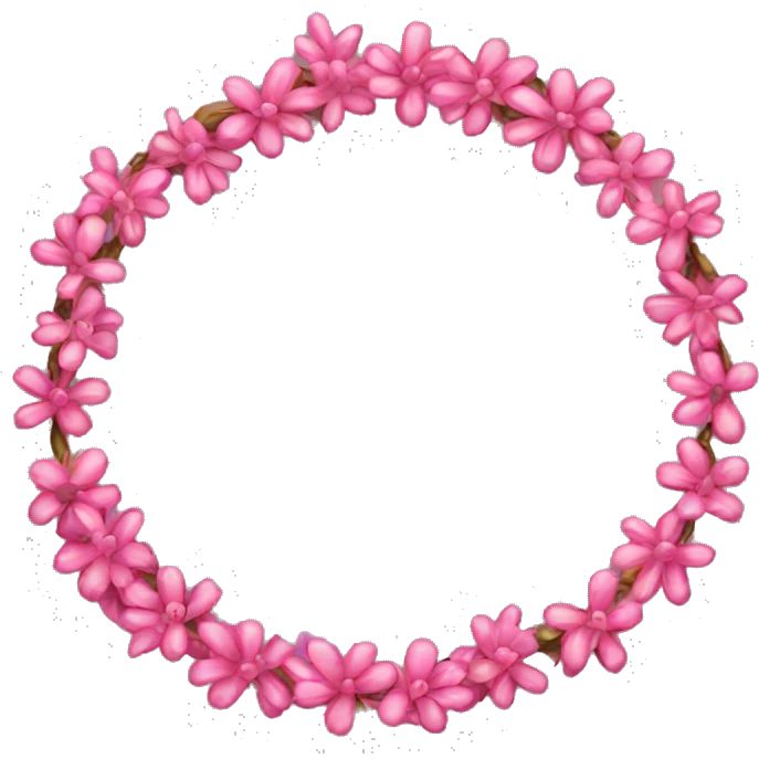 pink garland emoji