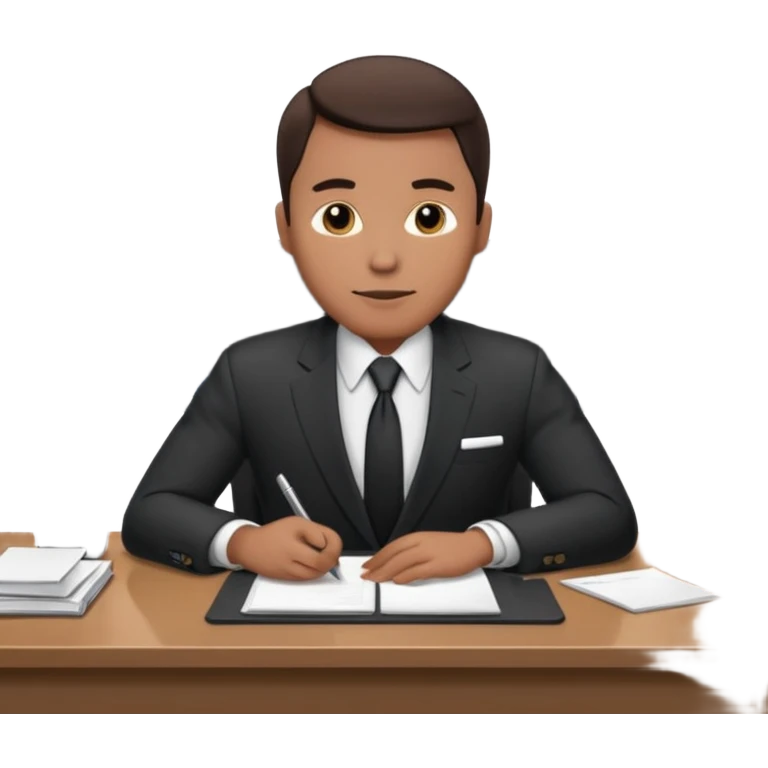 un recruteur à son bureau (l'image est tourné de 3/4) je veux une image qui soit de 3/4
 emoji