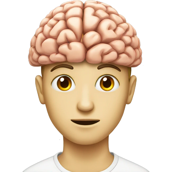 Human with brain  emoji