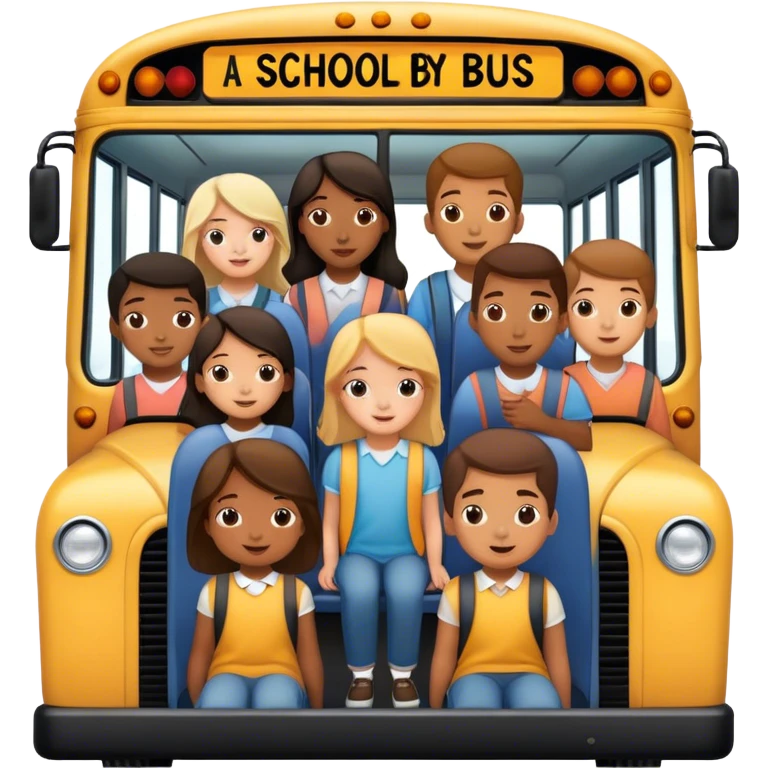 school bus ride emoji