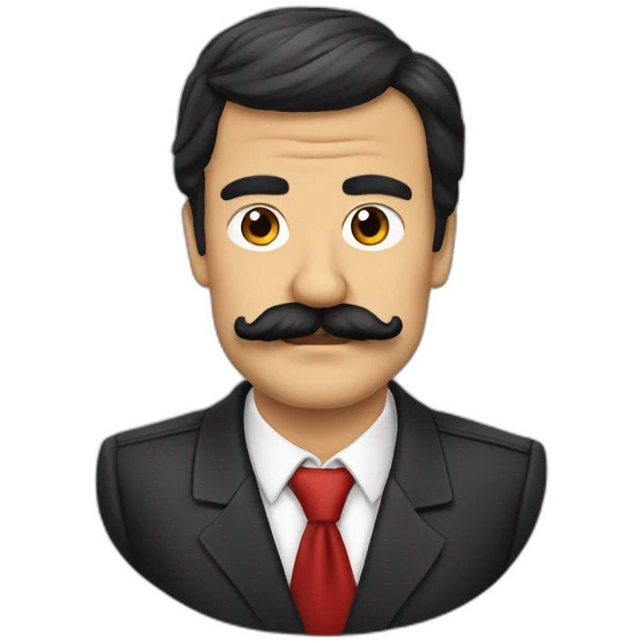 Pedro Sanchez bigote moreno emoji