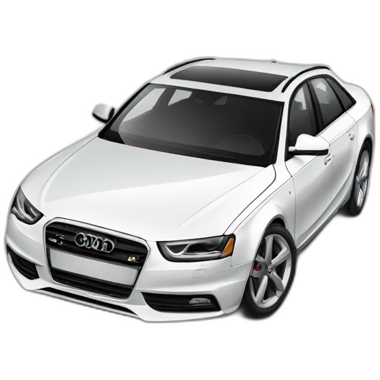 audi a4 white emoji