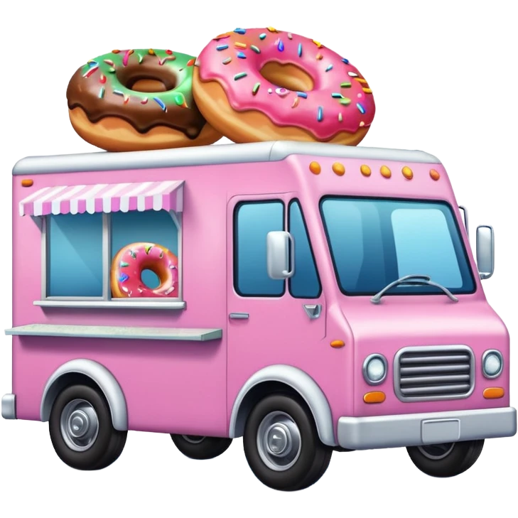 amazing donut truck emoji